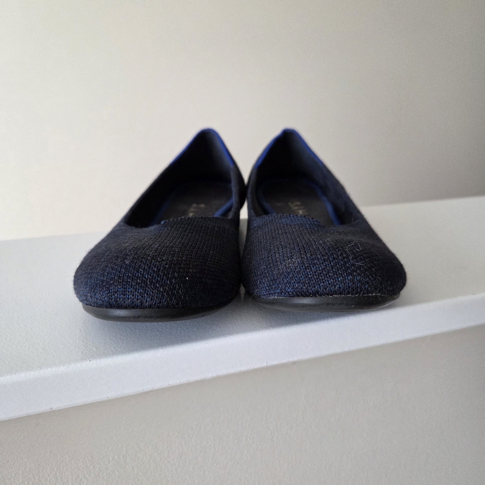 Rothy's The Flat - Deep Navy - Round Toe - Women's 7.5